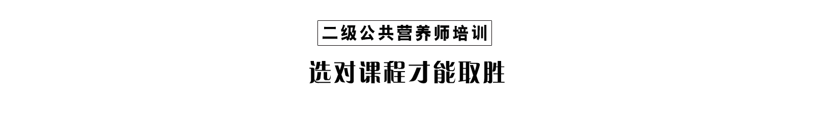 公共营养师二级